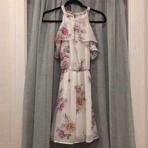 White floral dress